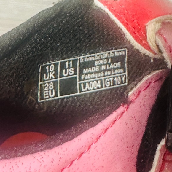 Dr. Martens Girl's Youth 8065 J Pink Gradient Glitter Size 11 Mary Jane Patent - Picture 8 of 10